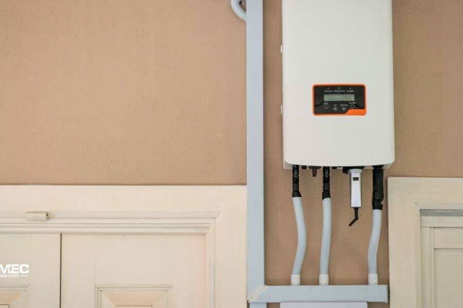 Wall-mounted isolator switches used to turn your solar and battery system on and off