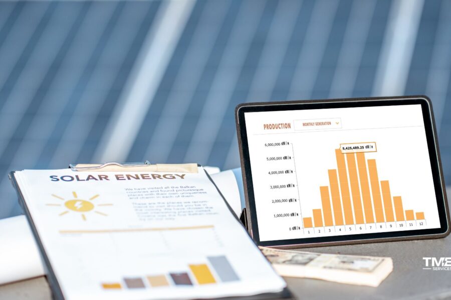 Checking a monitoring app dashboard to confirm your solar system is working properly